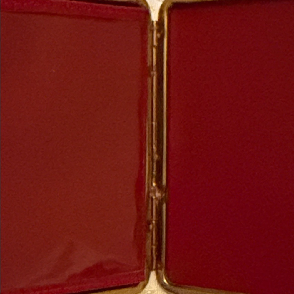 French Vintage Le Tanneur Red Photo Momento Case - Picture 4 of 9